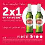 2x1 en cervezas en Sushi Itto todo el día todos los días