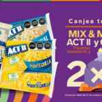 Cupón 2x1 en palomitas Act II y chocolates Crunch en 7-Eleven