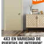 En Home Depot 4x3 en puertas seleccionadas
