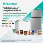 Compra un refrigerador o congelador Hisense y llévate hasta $1,000 en dotación para llenarlo