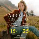 Promoción Abrígate de JULIO: Hasta 25% de descuento directo dependiendo la cantidad que compres