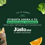 En Justo 25% de descuento en frutas, verduras y granel si eres nutriólogo/a