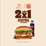 2x1 en Guacamole Crispy King + refresco en Burger King al pedir por Didi Food esta semana