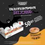 Promoción Krispy Kreme: Docena glaseada a mitad de precio y dona GRATIS si vas disfrazado este fin de semana