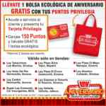 Promociones Casa Ley Aniversario 2021: bolsa reutilizable Gratis con 150 puntos