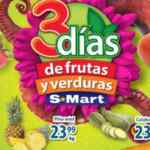 Ofertas S-Mart 3 días de frutas y verduras del 19 al 21 de octubre
