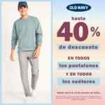 En Old Navy hasta 40% de descuento en todos los pantalones y suéteres