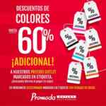 Promoda Descuentos de Colores, hasta un 60% de descuento adicional