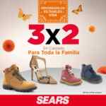 3x2 en calzado para toda la familia en Sears hasta el 31 de octubre