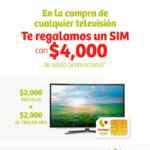 En Soriana compra una pantalla y llévate de regalo un SIM con $4,000 pesos de saldo