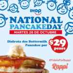 Día del Pancake en IHOP 26 de octubre: 2 buttermilk pancakes a sólo $29 pesos