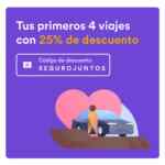 Código Cabify 25% de descuento en tus primeros 4 viajes