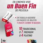 Cinemex Buen Fin 2021: Paquetes de boletos a precio especial