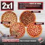 2x1 en todas las pizzas en City Club del 15 al 23 de noviembre