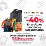 40% de descuento en artículos escolares seleccionados en Office Depot