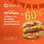 En Didi Food hasta 60% de descuento en hamburguesas sólo hoy