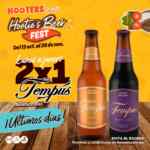 Hooters Beer Fest 2021: 2x1 en cervezas de lunes a jueves