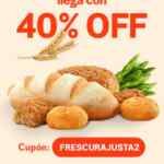 Cupón Jüsto de 40% de descuento en pedidos de supermercado por Rappi por introducción