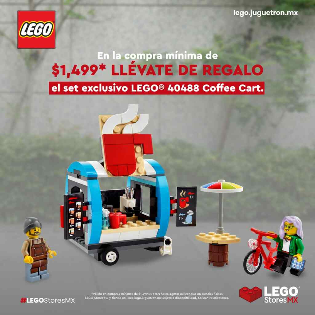 Set LEGO Coffee Cart de regalo en compras desde 1,499 en la LEGO Store