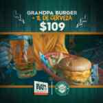 McCarthy's Buen Fin 2021: Grandpa Burger + tarro de cerveza de 1 litro por $109