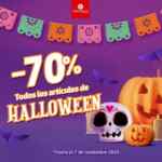 70% de descuento en todos los productos de Halloween en Modatelas