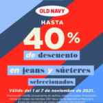 En Old Navy hasta 40% de descuento en jeans y suéteres esta semana