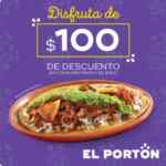 Cupón El Portón de $100 de descuento en consumos de $300