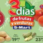 Ofertas S-Mart 3 días de frutas y verduras del 16 al 18 de noviembre