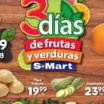 Ofertas S-Mart 3 días de frutas y verduras del 9 al 11 de noviembre