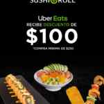 En Uber Eats $100 de descuento en restaurantes participantes sólo hoy