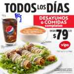 Vips nuevo menú de comidas y desayunos completos desde $79 (también fines de semana)