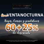 Venta Nocturna Vittorio Forti: Hasta 60% de descuento + 25% adicional