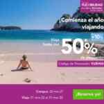 Promo Volaris de hasta 50% de descuento en vuelos nacionales e internacionales