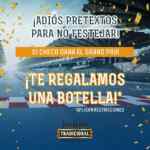Promoción Cervecería de Barrio Formula 1: Tarro de regalo si Checo sube al podio o botella de regalo si gana el GP
