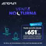 Venta Nocturna Aeromar: Vuelos desde $651 hasta hoy a las 12:00