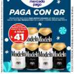 En Circle K six pack de cervezas Modelo a $41 pesos pagando con Mercado Pago