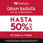 Gran barata de fin de temporada Ferrioni: Hasta 50% de descuento en toda la tienda Gran barata de fin de temporada Ferrioni: Hasta 50% de descuento en toda la tienda