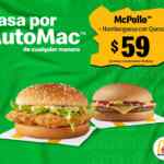 Cupón McDonalds de Hamburguesa Pollo McCrispy + hamburguesa con queso por $59