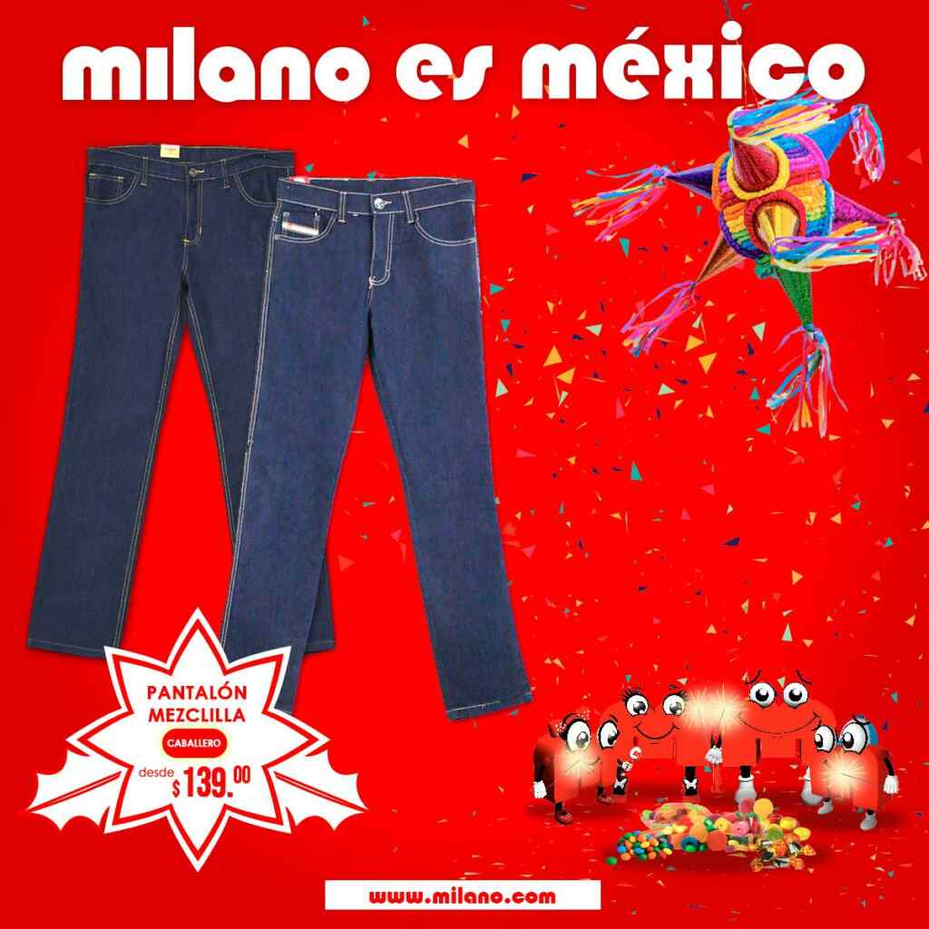 Pantalón de Mezclilla Caballero - Milano es México