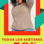Suéteres a mitad de precio hoy jueves en Old Navy
