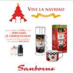 En Sanborns juego de tazas navideñas Gratis en la compra de $2,499 en perfumería