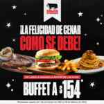 Promoción Sirloin Stockade: Cenas a $154 de lunes a sábado a partir de las 6 PM
