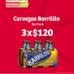 3 Six Pack de cerveza Barrilito a $120 en Soriana.com