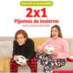 2x1 en pijamas de invierno para toda la familia en Soriana sólo hoy