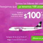 Promo Volaris 100 Aviones: vuelos desde $100 pesos + TUA