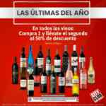 Segundo a mitad de precio en todos los vinos en City Club