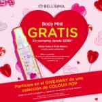 En Bellísima recibe un Body Mist de regalo en compras de $599 o más