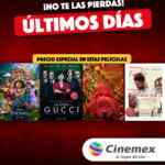 En Cinemex películas a precio especial: Encanto, Rey Richard, La Casa Gucci y más
