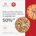 Promoción de la Semana Didi Food: Segunda pizza a mitad de precio en Pizza Promoción de la Semana Didi Food: Segunda pizza a mitad de precio en Pizza
