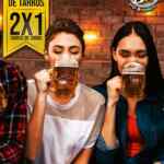 2x1 en tarros de cerveza en Perros y Burros los jueves